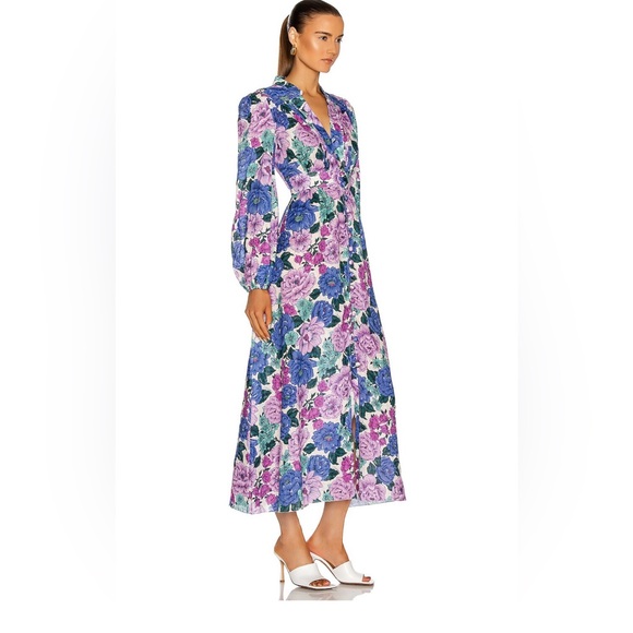 Zimmermann Poppy Plunge Midi Dress Size 0 - Picture 2 of 7